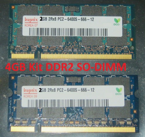 2x2gb 4gb kit ddr2 ram - 4gb,