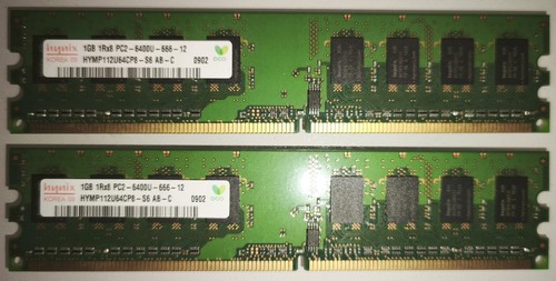 2gb kit ddr2 ram - (2x, 1gb)