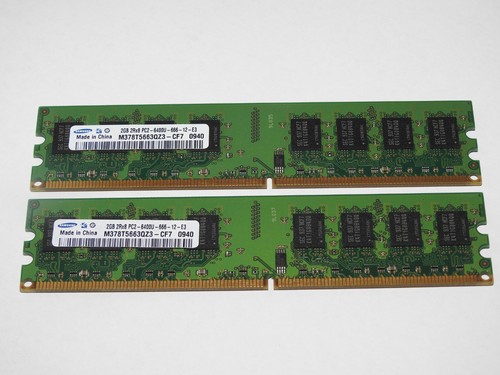 Samsung 4gb ddr2 - (2x, 2gb)