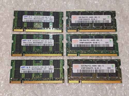 2gb 12gb ddr2 ram - 6x, so-dimm