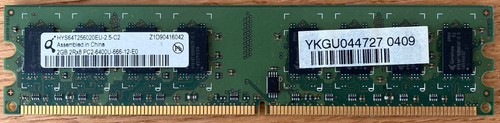 Qimonda 2gb ddr2 ram - ddr2, dimm