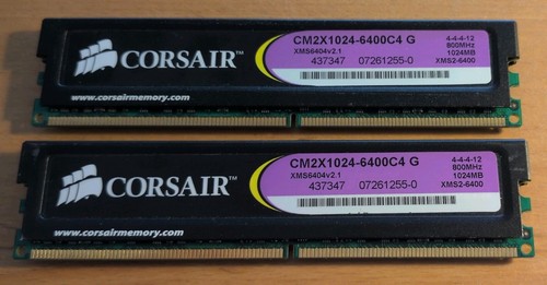 1gb corsair xms2 - 2x, (=2gb)